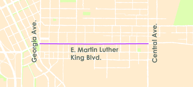 MLK Paving Map